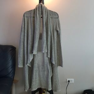 Long light weight gray cardigan